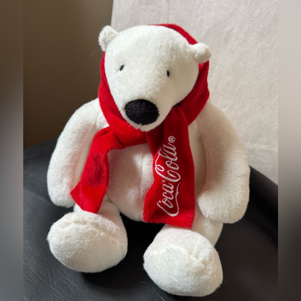 Coca-cola Holiday plushie Polar Bear